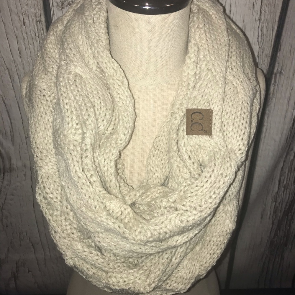 New C.C. Brand Infinity Scarf Beige